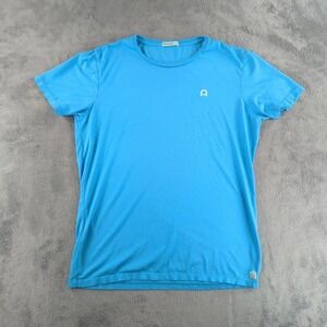 Marine Layer T-Shirt Mens M Blue Short Sleeve Logo Cotton Modal Made in USA